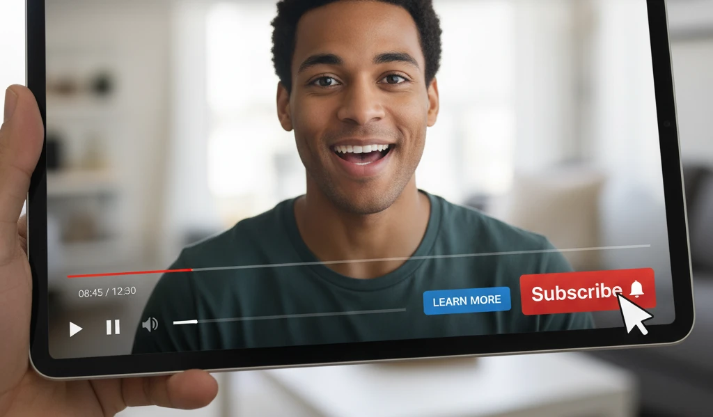 video call to action screen