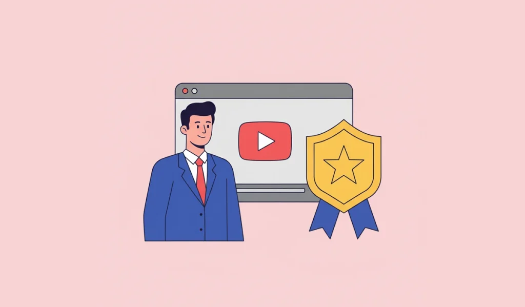 illustration of business trust in youtube