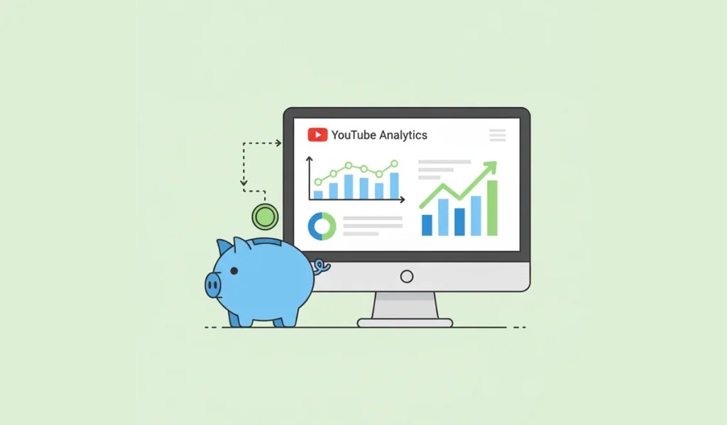 illustration of youtube analytics